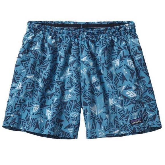 Patagonia Pants - patagonia baggies 5" quiver & quill catalyst blue